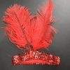 Sequined elastic hats, feather headwear, headbands, children's stage props, ethnic headbands, accessories, travel Indian Application Scenario